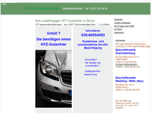 Tablet Screenshot of kfz-gutachten-berlin.de